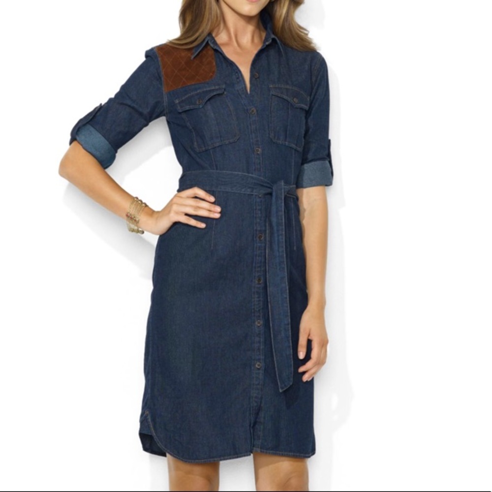 Lauren Jeans Company Denim Shirtdress